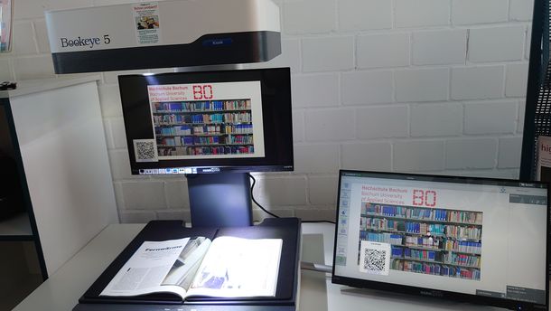 Scanner in der Fachbibliothek Wirtschaft