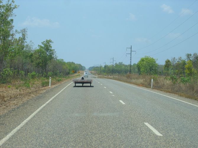 Hans auf dem Arnhem Highway