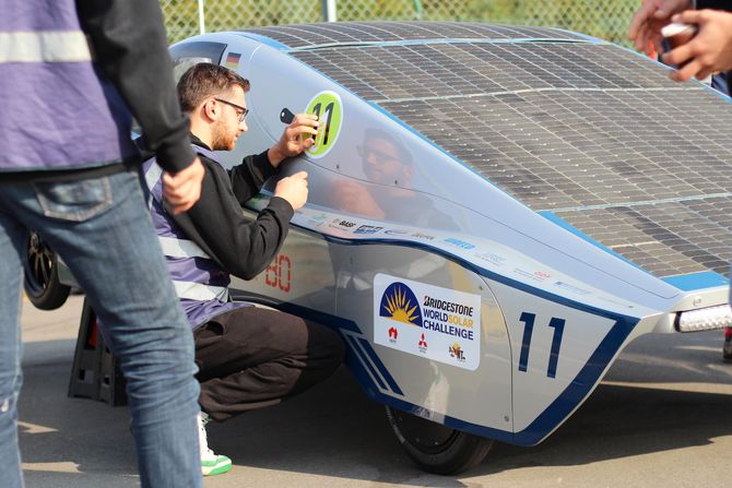 Traditionelle Startnummer für Bochumer Sonnenwagen