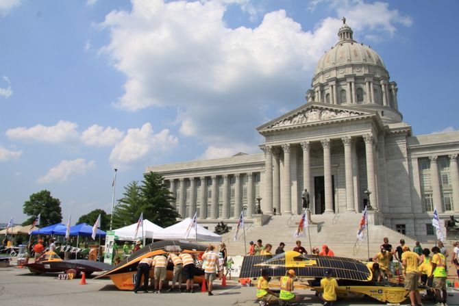 Heute wieder vor Minnesota. Der Zeitabstand zu Platz 2 schmilzt