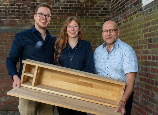 Foto von Dominik Lempner, Vanessa Flieger und László Lempner 