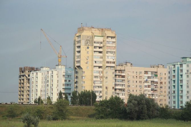 Typische Wohnblocks in den Außenbezirken