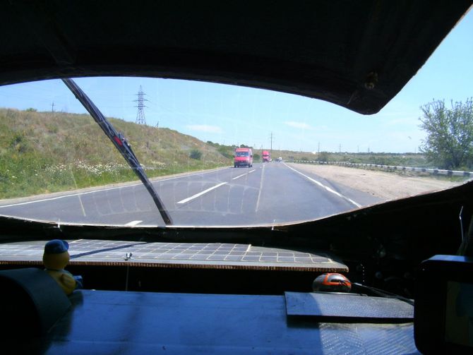 Blick aus dem SolarCar