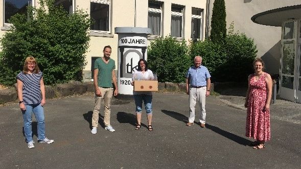 Face Shield-Übergabe an der Bochumer Theodor-Körner-Schule (TKS)