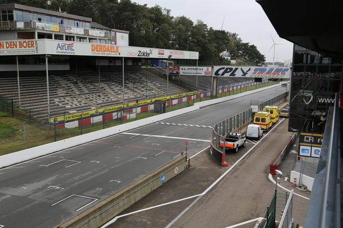 Die Zielgerade in Zolder