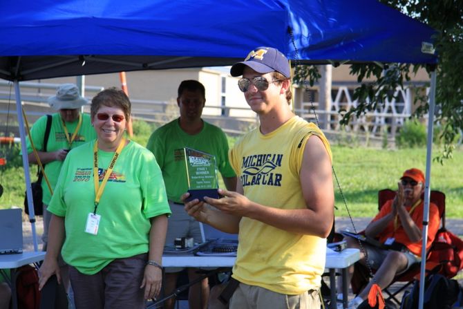 Nicht unerwartet erhält das Team Michigan einen Preis für das schnellste Erreichen des Stagepoints.