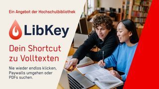 Werbebanner für LibKey Nomad