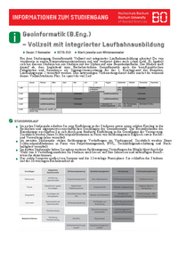 Factsheet Geoinformatik Vollzeit Plus (7 Semester)