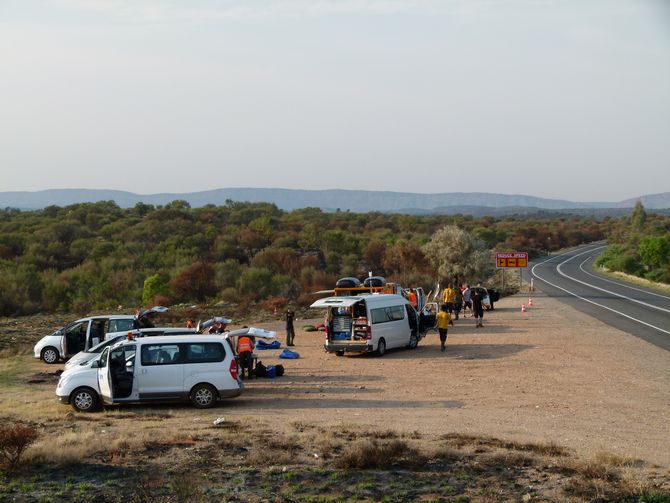 Lagerplatz vor Alice Springs