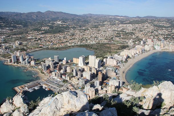 Alicante Meer Lamdschaft Häuser