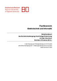 Modulhandbuch Bachelor Nachhaltige Entwicklung (Stand vom 08.07.2024)