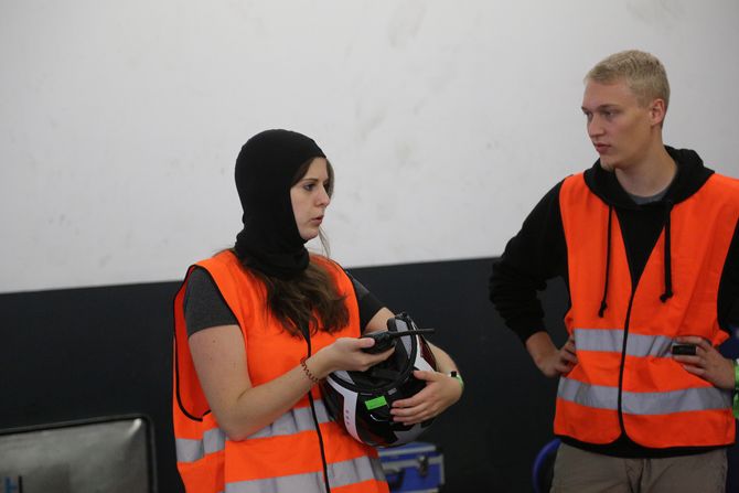 Fehlt nur noch der Helm: Auf die Fahrt vorbereitet!