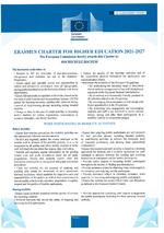 Erasmus Charta for higher education 2021-2027 Erasmus Charta for higher education 2021-2027