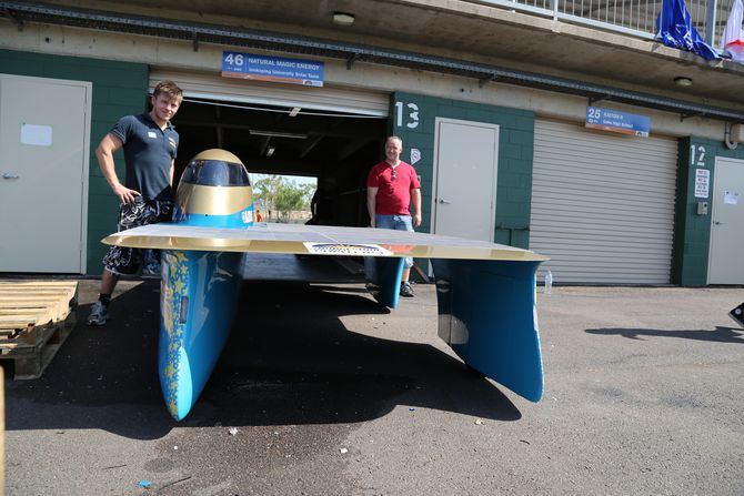 Ultraflach: Das erste schwedische Solarcar bei der WSC überhaupt