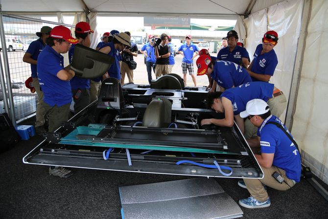 Das Team Tokai aus Japan, einer der Favoriten in der Challenge-Klasse