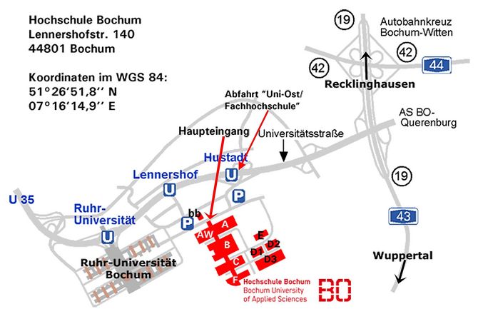 Großräumige Lageskizze (nicht maßstäblich)