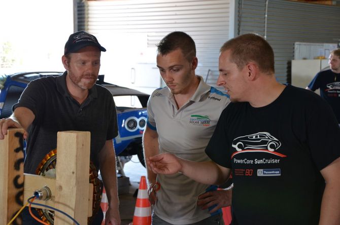 Das belgische Punch PowerTrain Team besucht das Bochumer Team