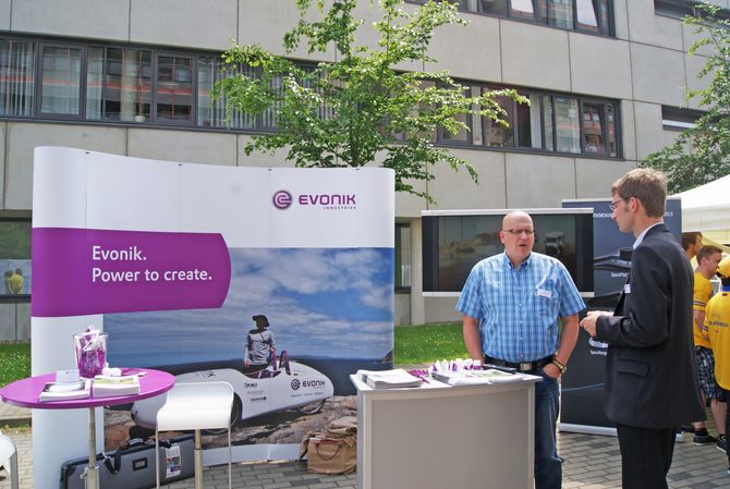 Sponsorenstand von evonik