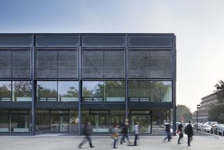 Students passing Bluebox.