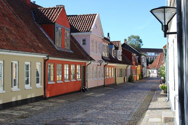 Odense Häuser Straße
